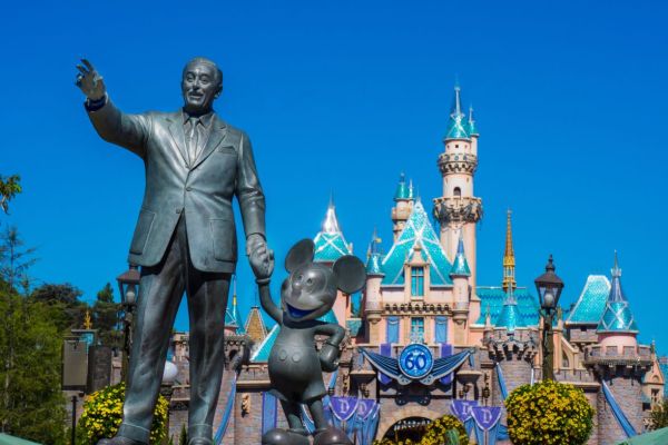  Statue von Walt Disney und Mickey Mouse – Sinnbild für kreative Vision und methodische Ideenentwicklung.